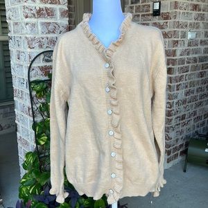 Women’s sweater cardigan. NWT. Camel color. Medium